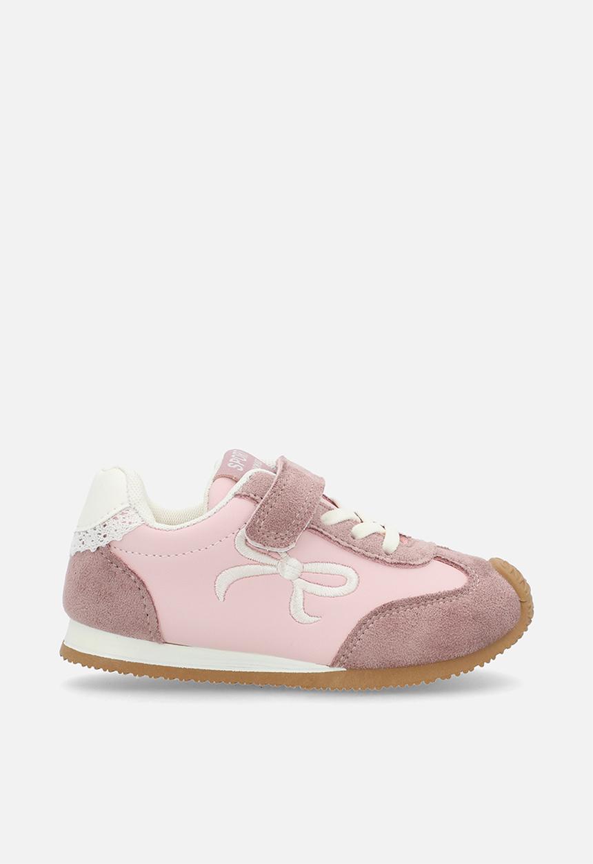 Pop Candy - Casual sneakers with embroidered bow feature - pink multi
