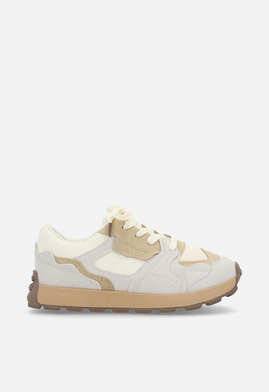 Pop Candy - Casual lace-up sneakers - beige/white