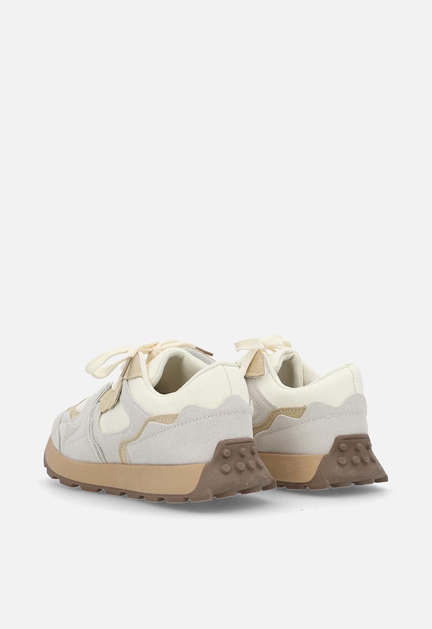 Pop Candy - Casual lace-up sneakers - beige/white