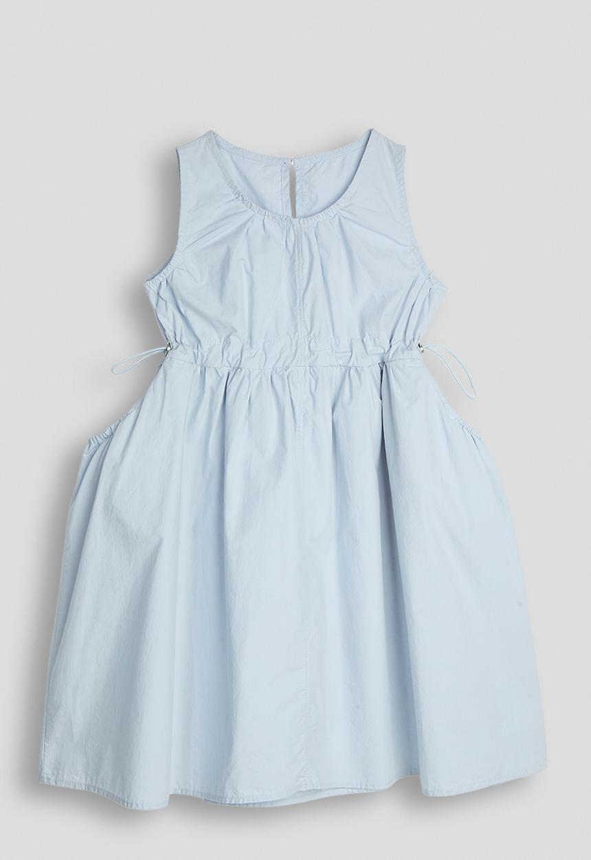 Pop Candy - Drawstring waist dress - powder blue