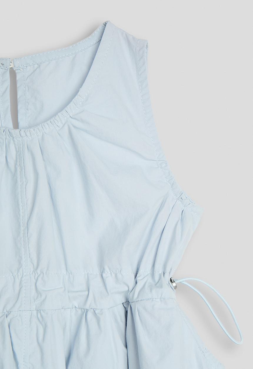 Pop Candy - Drawstring waist dress - powder blue