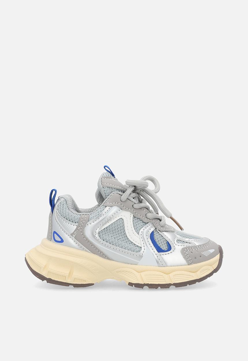 Pop Candy - Vintage-style chunky sole sneakers - silver
