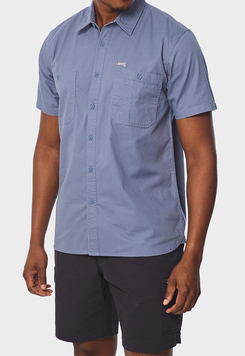 JEEP - Workshirt Short Sleeve- Blue