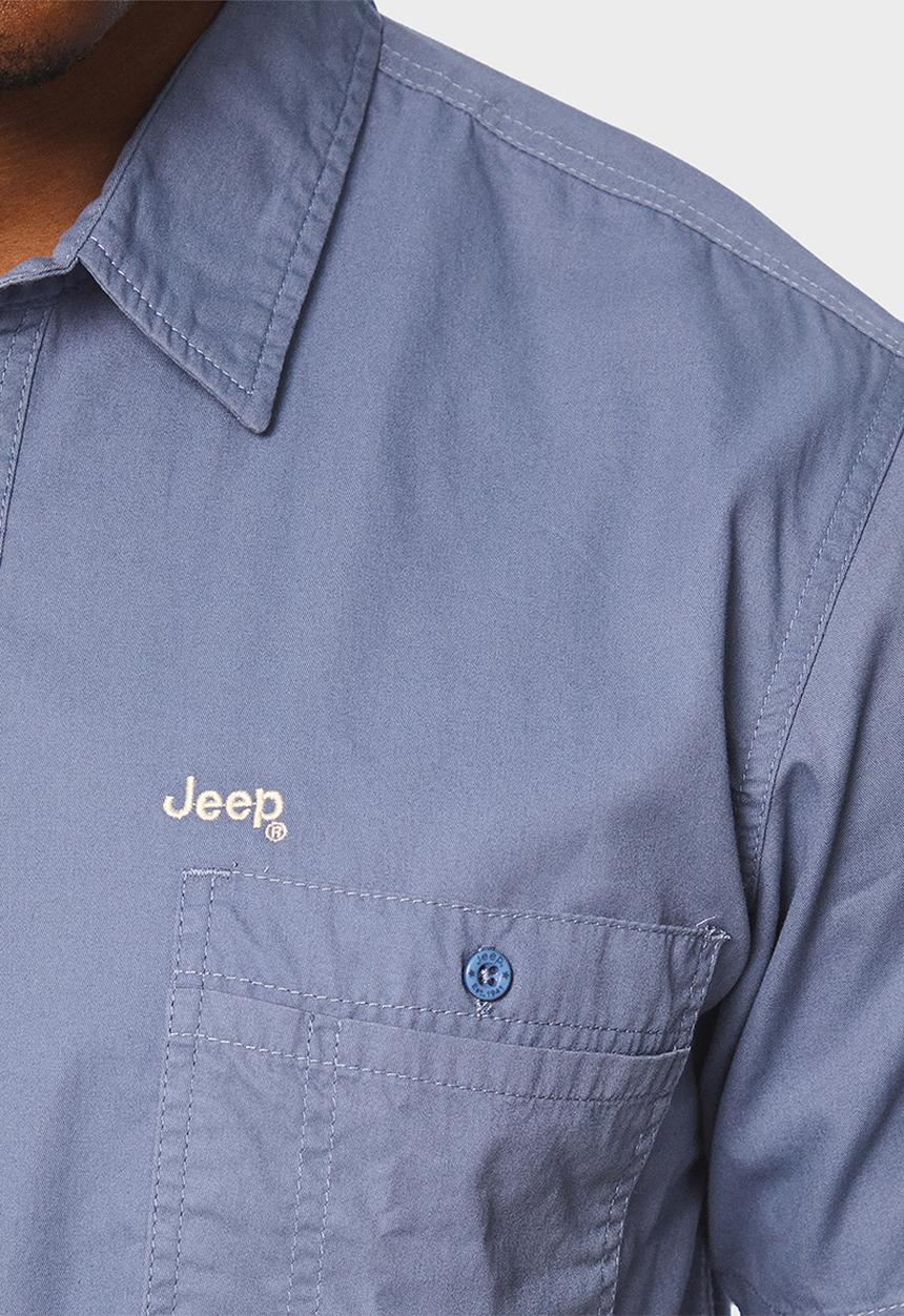 JEEP - Workshirt Short Sleeve- Blue