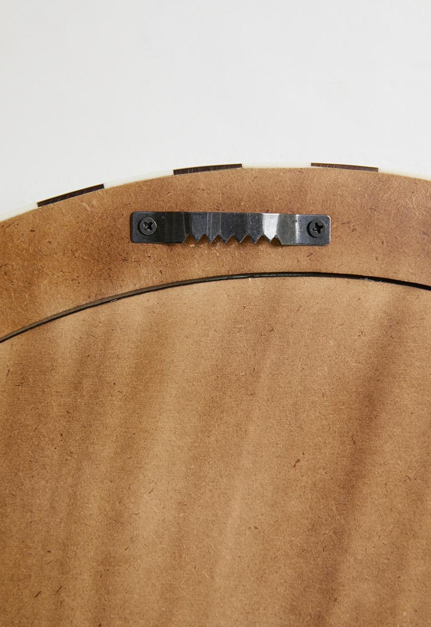 Sixth Floor - Resin Inlay Checker Mirror - tortoise & natural