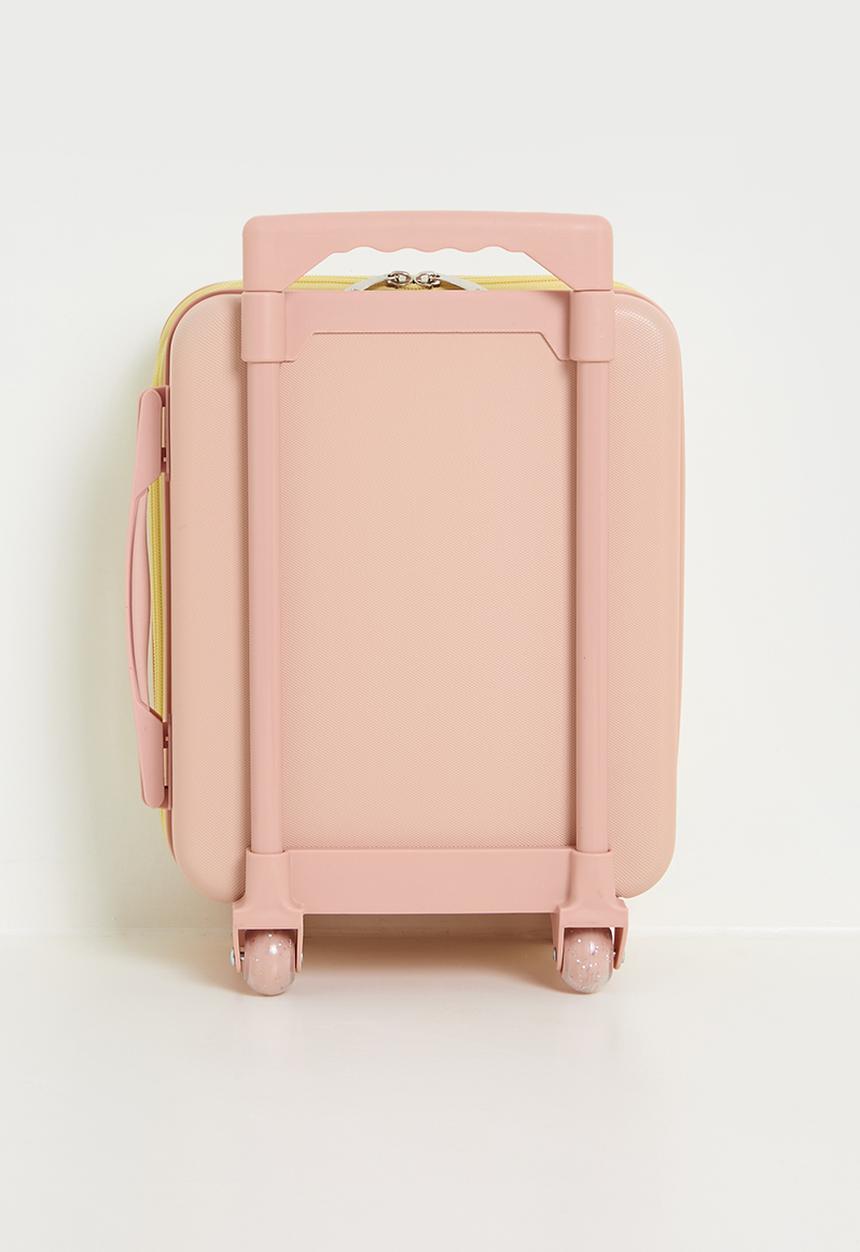Pop Candy - Mini ribbed trolley bag - powder yellow/pink