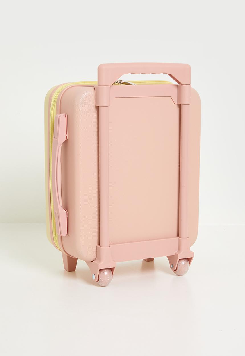 Pop Candy - Mini ribbed trolley bag - powder yellow/pink