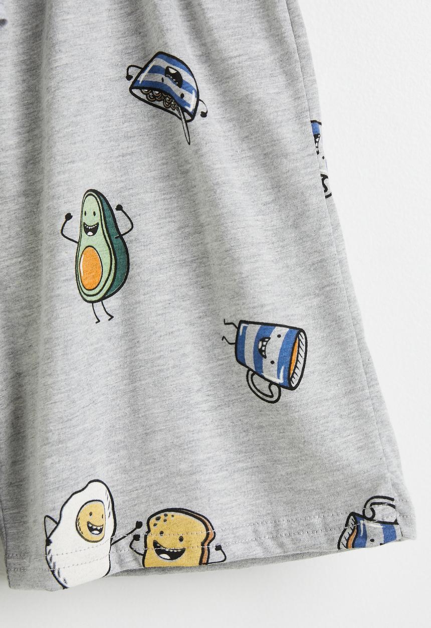 Pop Candy - Printed pj set - grey