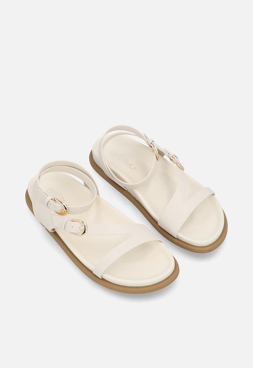 Miss Black - Polpetta 9 multi-strap sandal - ivory
