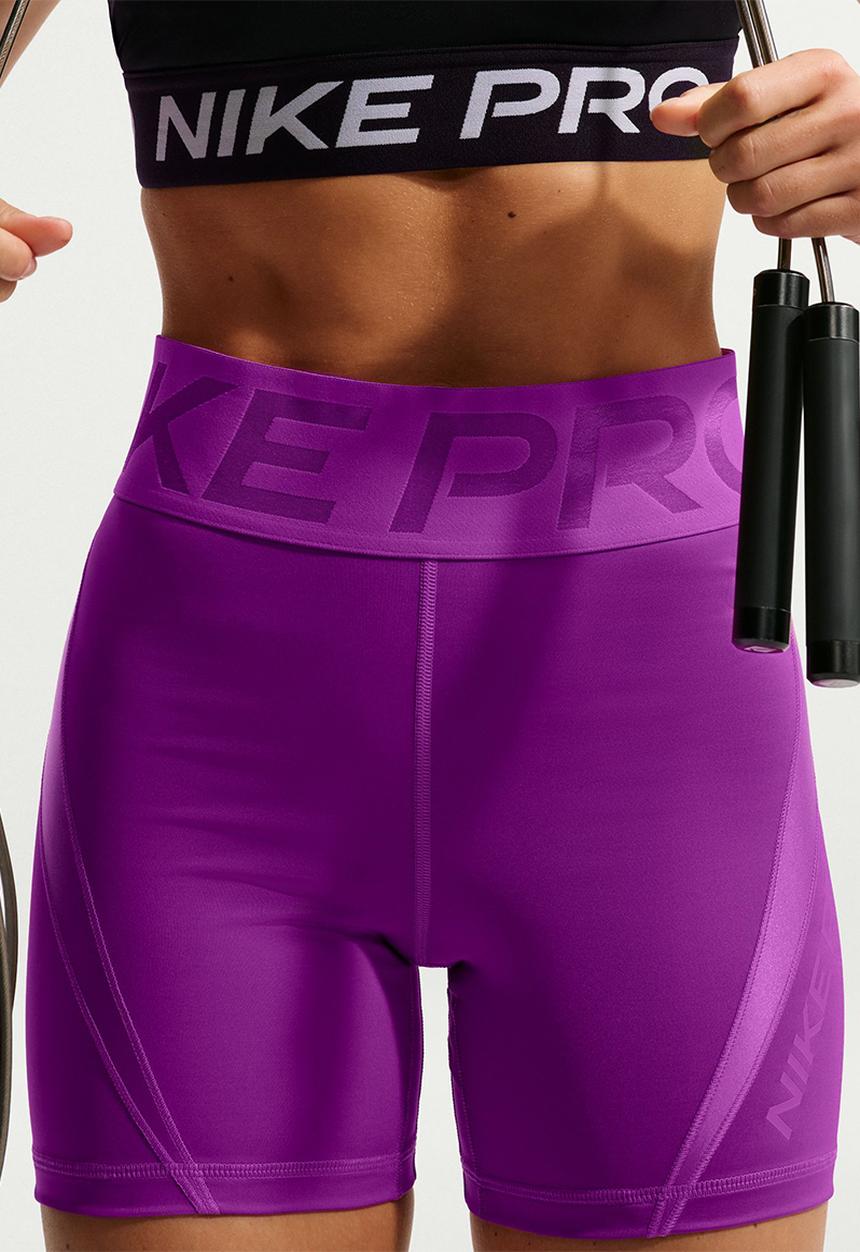 Nike - W Nk Pro Sculpt High-Waisted 5"Shorts - Vividpurple/Vividpurple