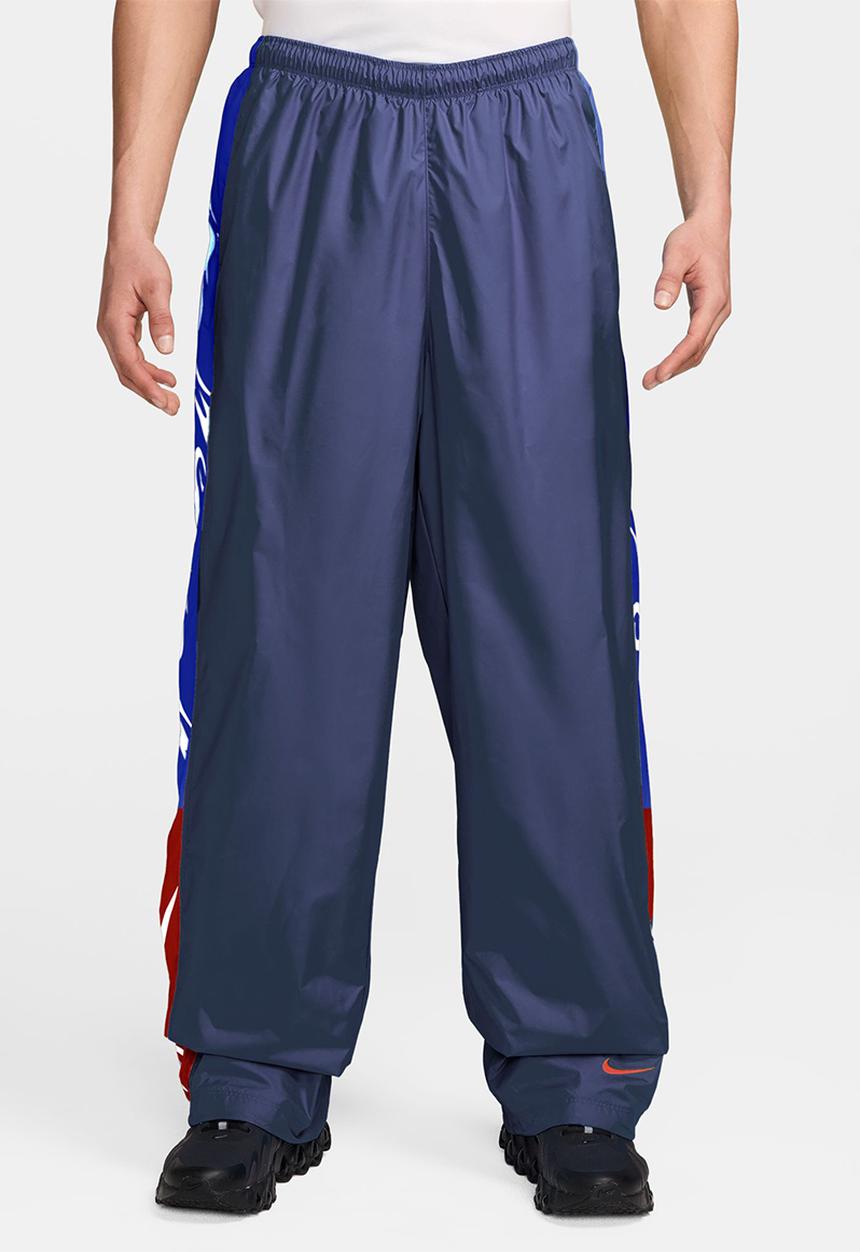 Nike - Nsw Graphic Track Pants - Midnight Navy/Game Royal/Safety Orange