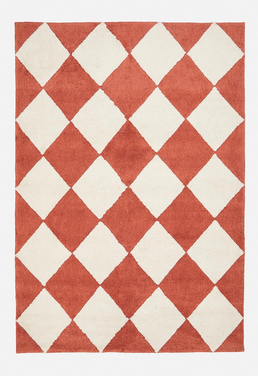 Sixth Floor - Tufted Diamond Rug Rust