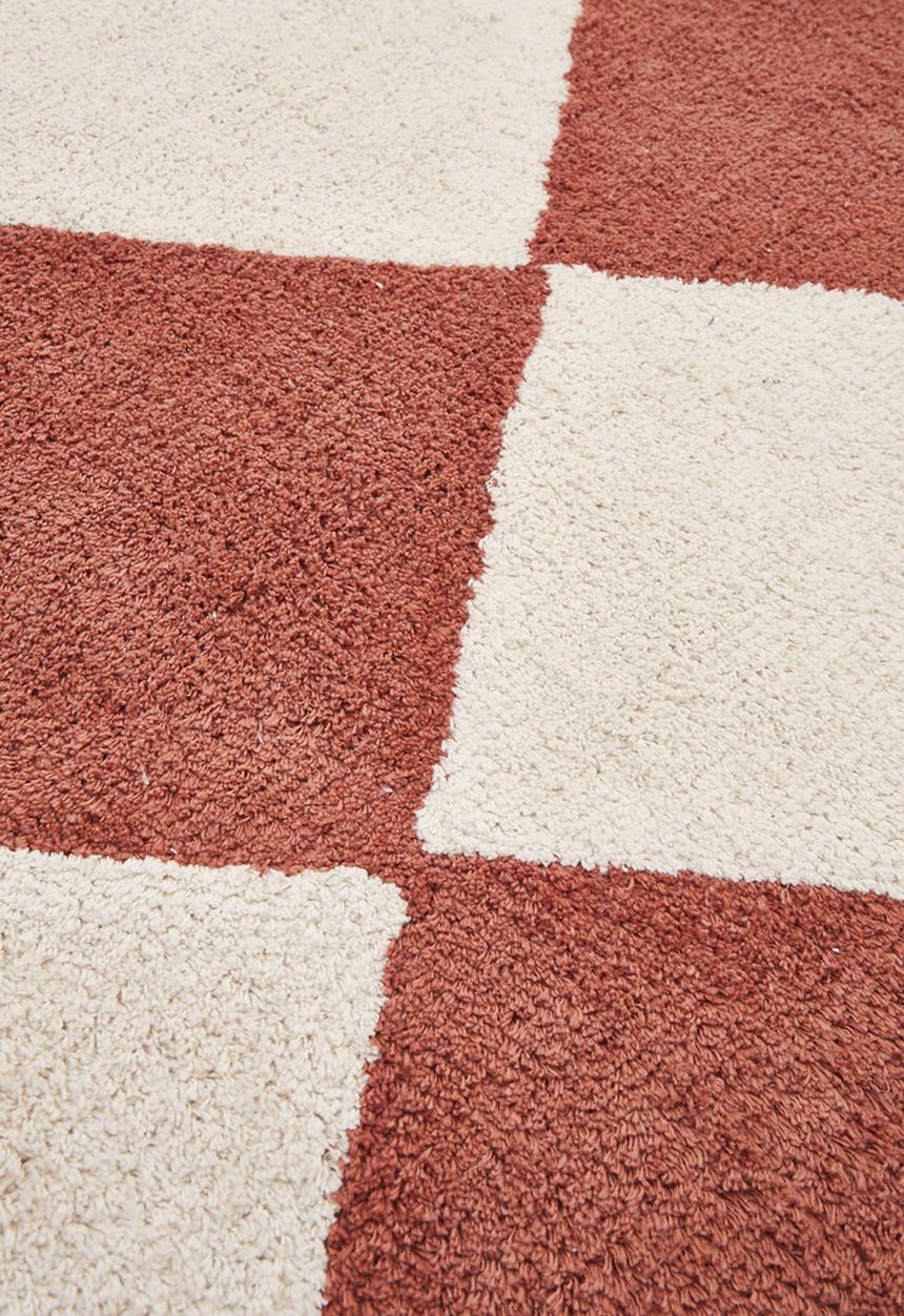 Sixth Floor - Tufted Diamond Rug Rust