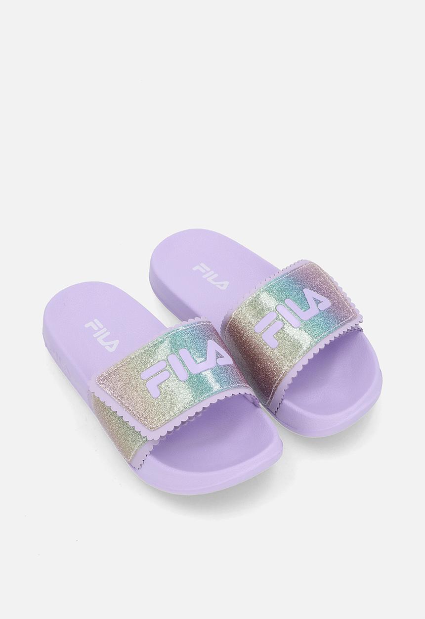 FILA - Glitter slide-purple/purple glitter