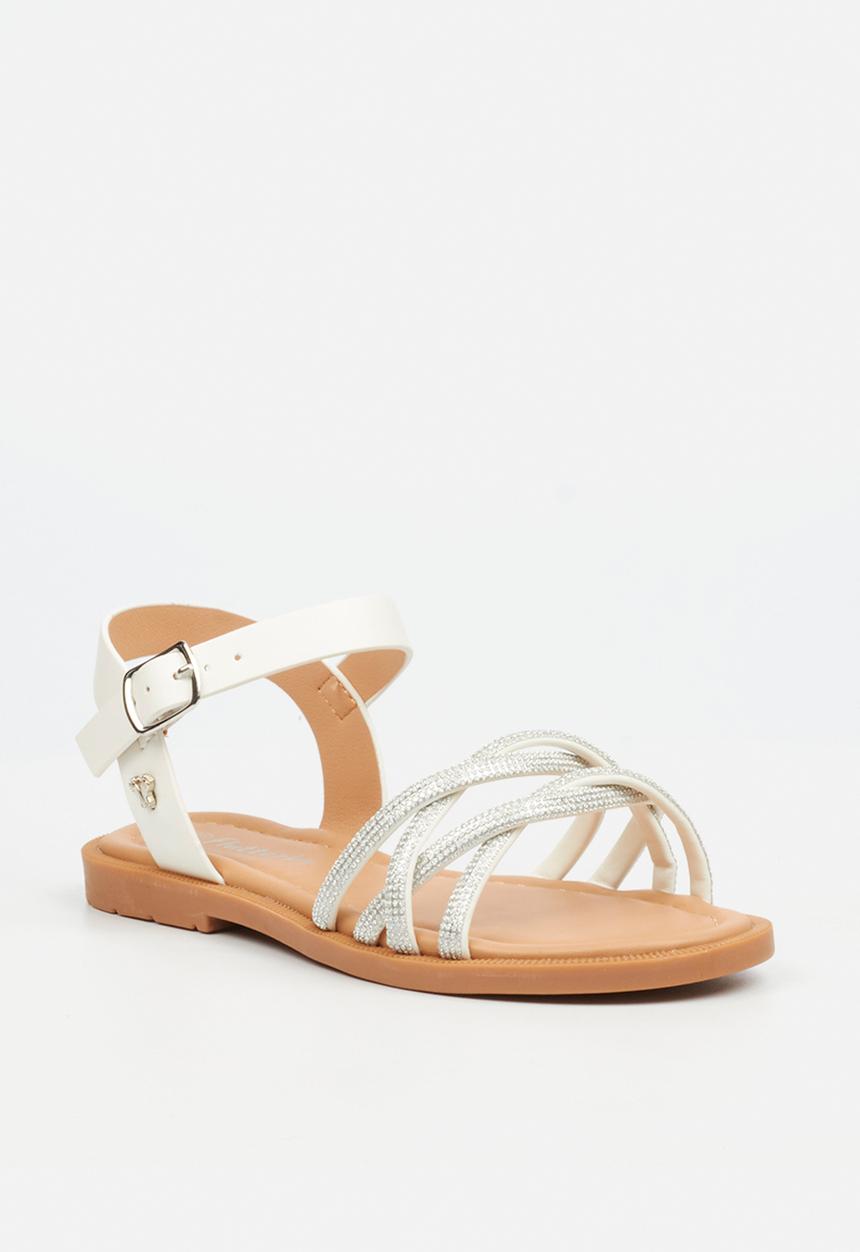Flutterby - Ella 1 girls sandal - white