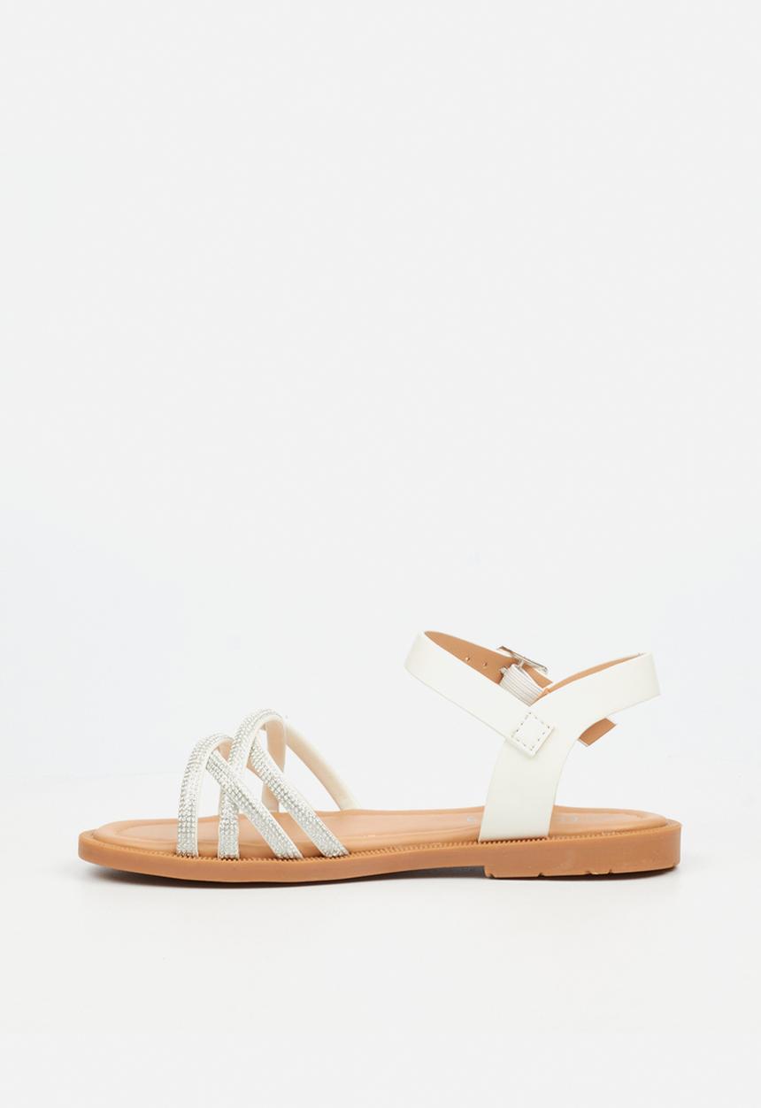 Flutterby - Ella 1 girls sandal - white