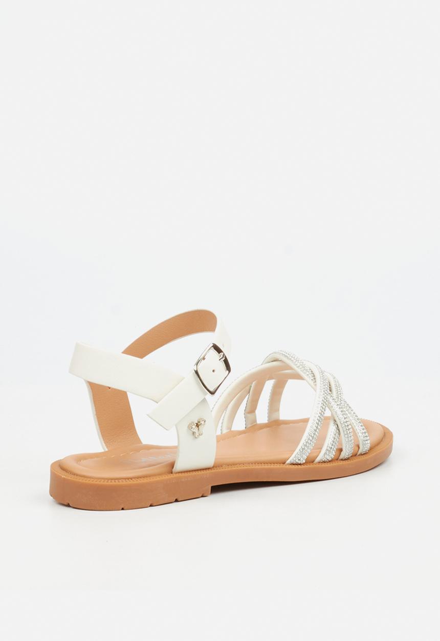 Flutterby - Ella 1 girls sandal - white