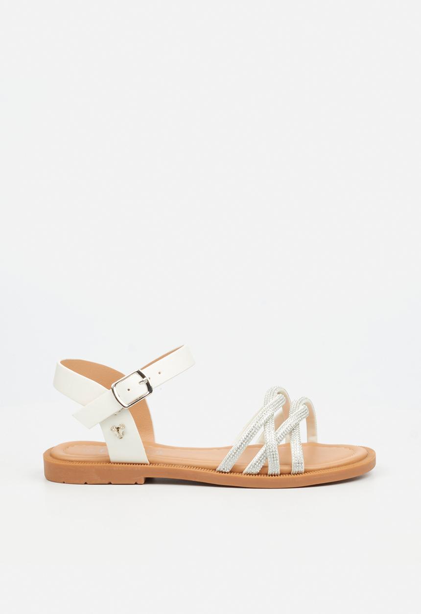 Flutterby - Ella 1 girls sandal - white