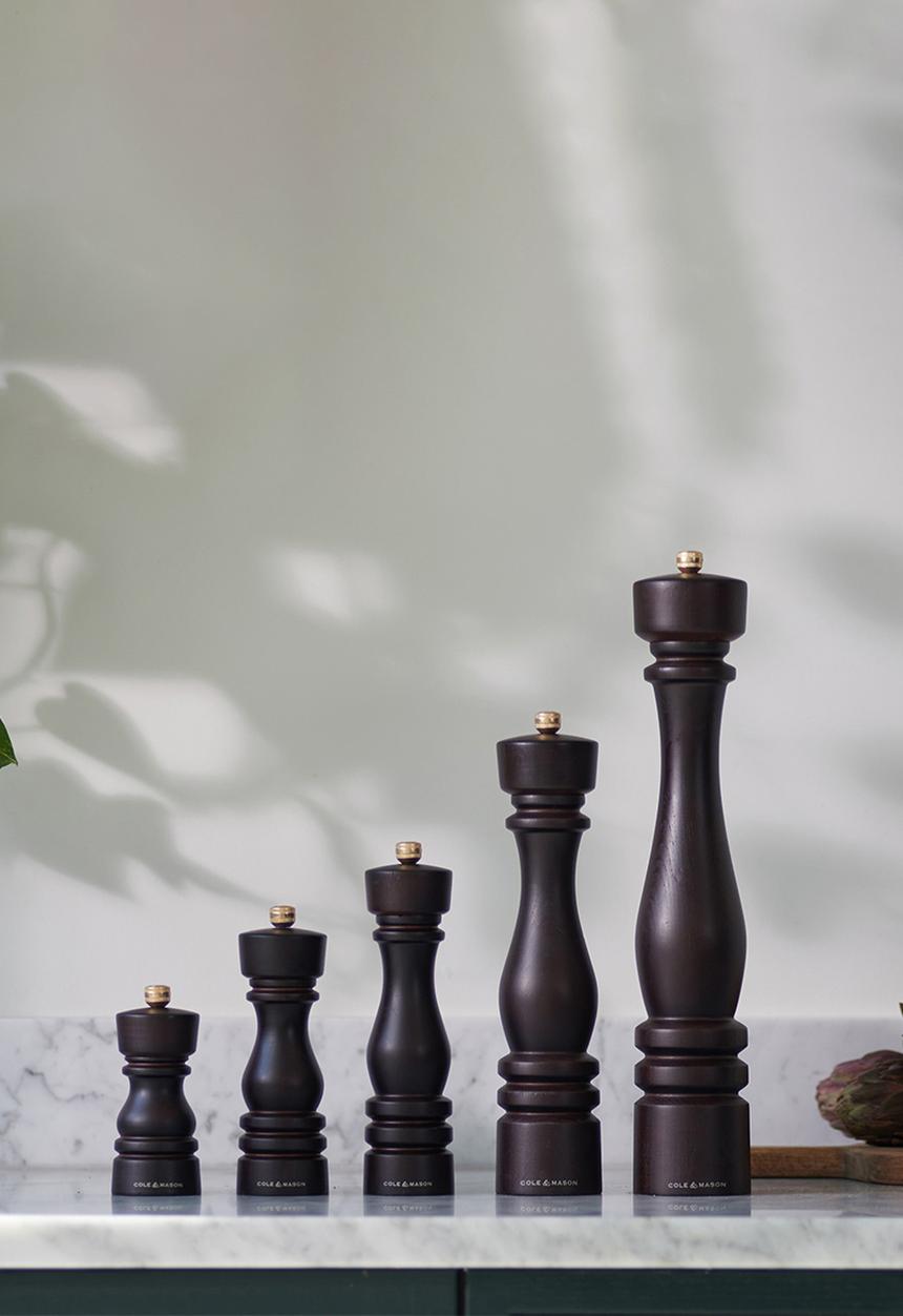 Cole & Mason - Cole & Mason London Salt & Pepper Mill Set, Chocolate Wood – 13cm