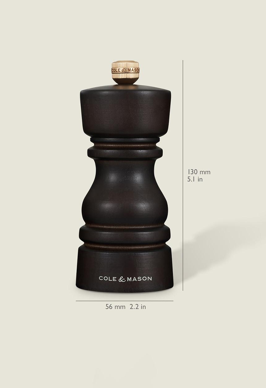 Cole & Mason - Cole & Mason London Salt & Pepper Mill Set, Chocolate Wood – 13cm