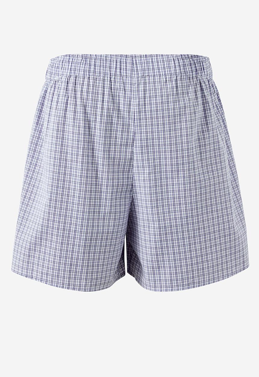 Cotton On - Mens Boxer Short - Blue/Micro Check