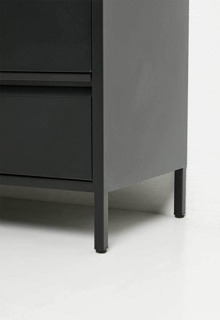 Sixth Floor - Mia 6 Drawer Sideboard - Black