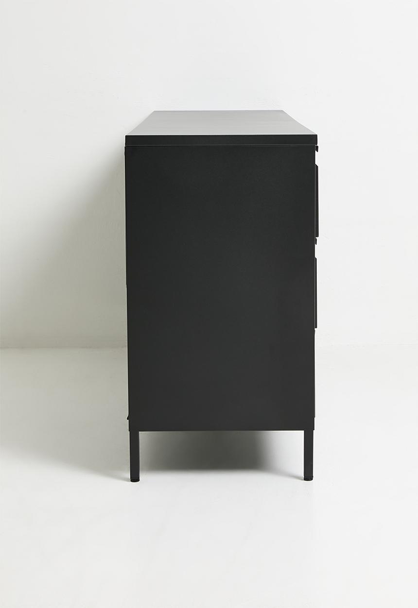 Sixth Floor - Mia 6 Drawer Sideboard - Black