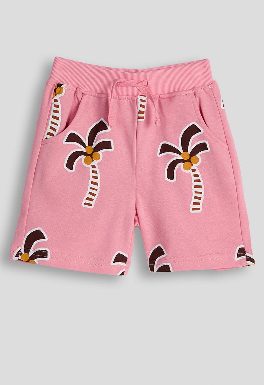 Pop Candy - Palm tree printed shorts - pink