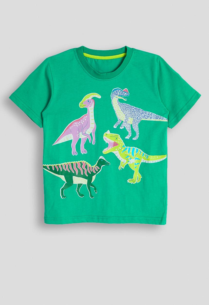 Pop Candy - Assorted dino graphic tee - green