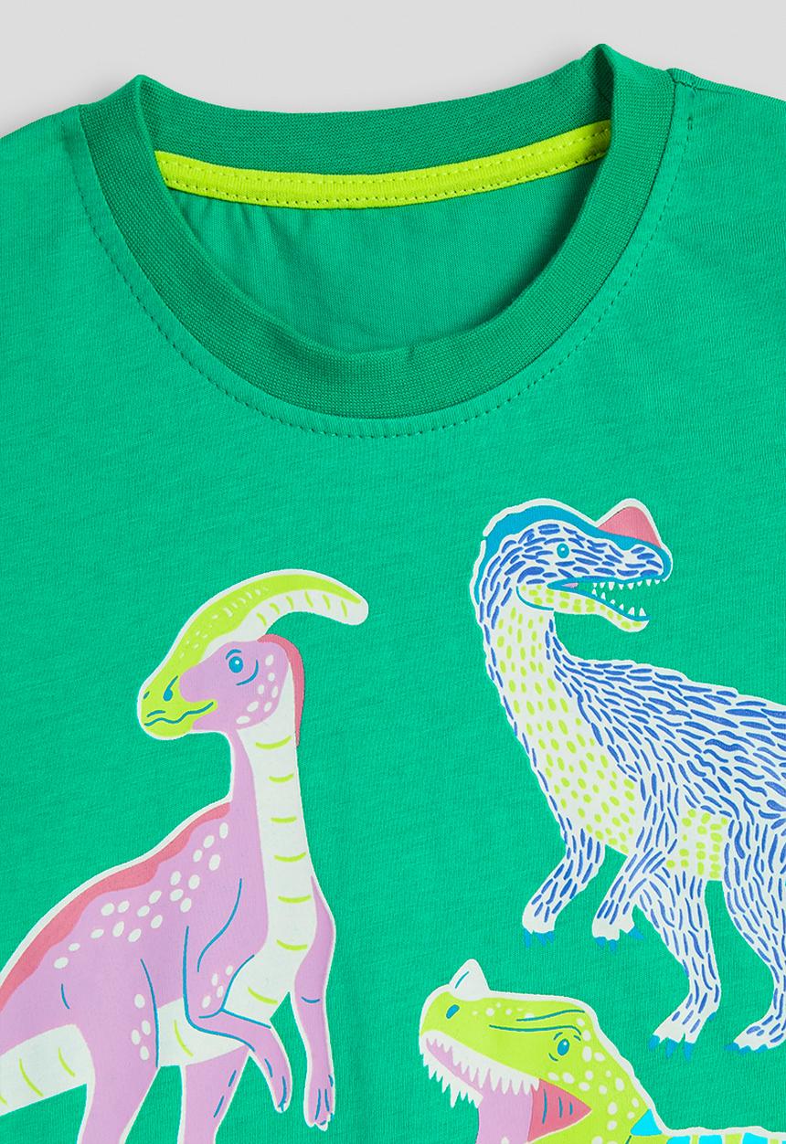 Pop Candy - Assorted dino graphic tee - green