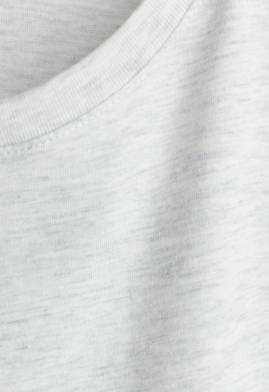H&M - Cotton t-shirt - light grey marl