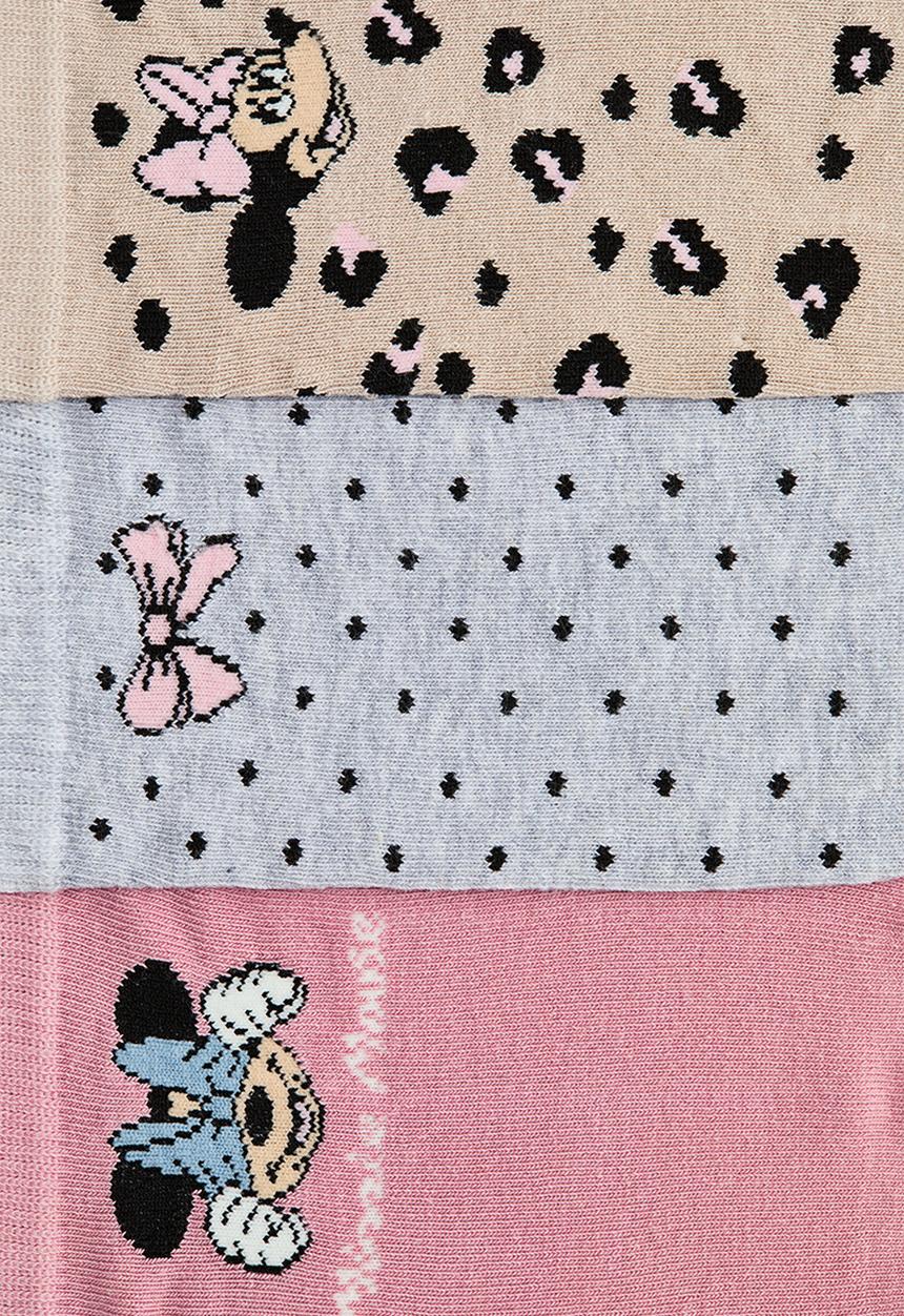 H&M - 5-pack shaftless socks - light pink/minnie mouse