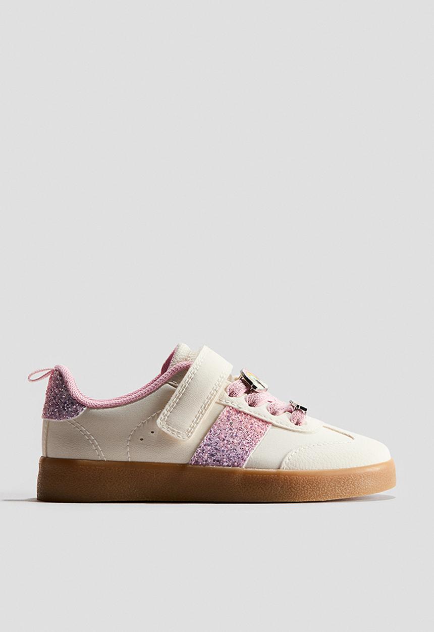 H&M - Trainers - white/glittery