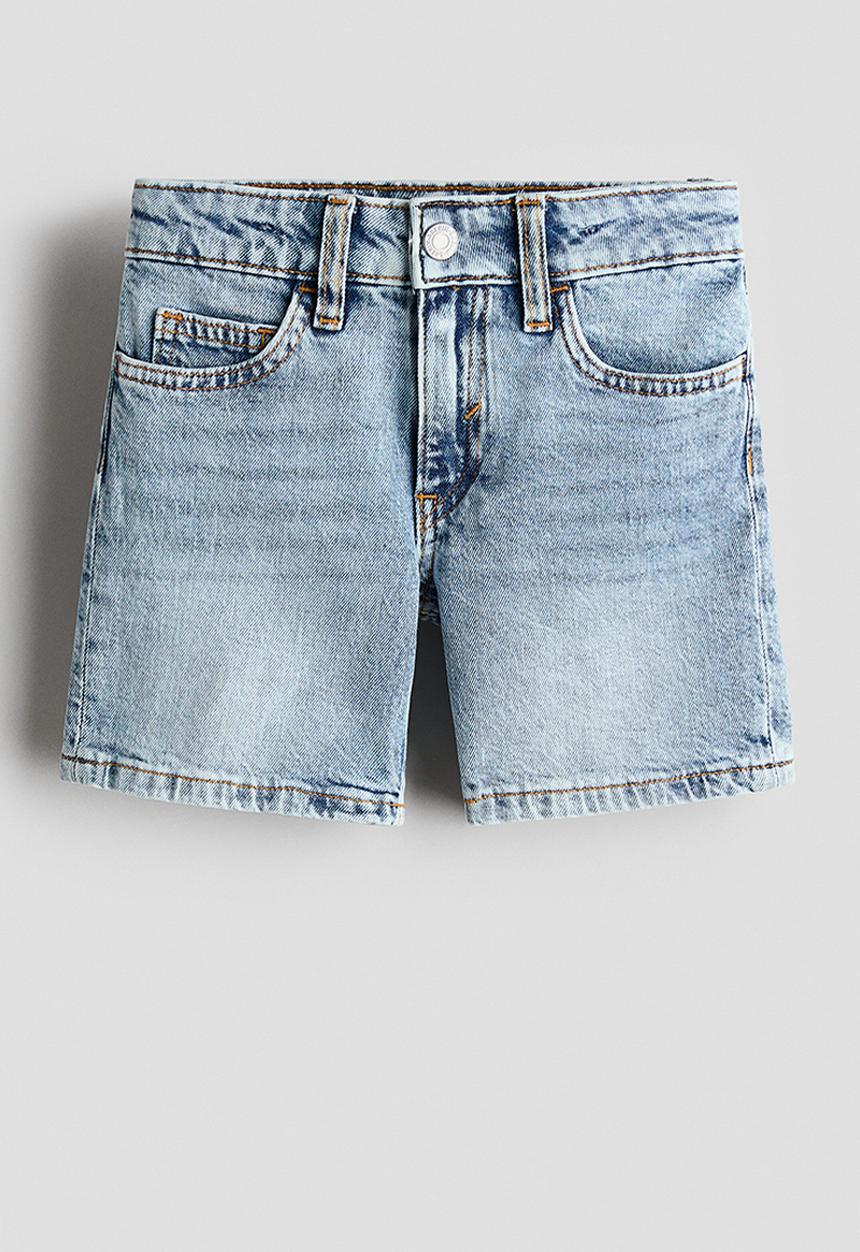H&M - Denim shorts - pale denim blue