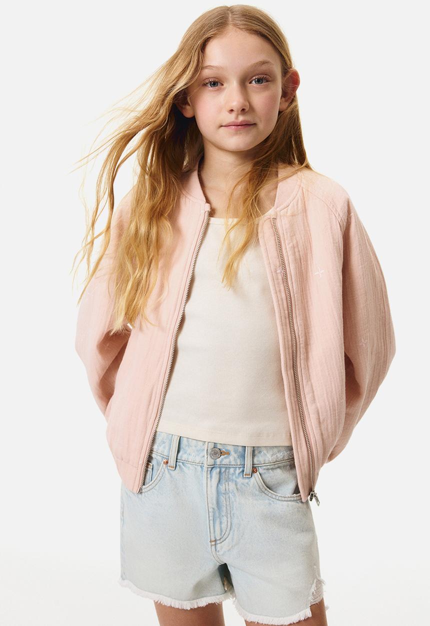 H&M - Relaxed fit denim shorts - light denim blue