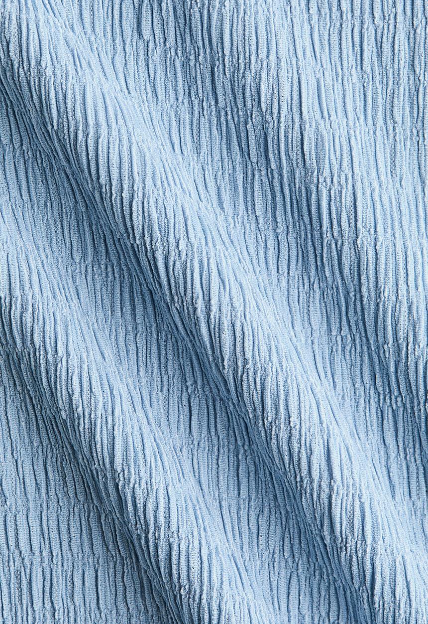 H&M - Smocked top - light blue
