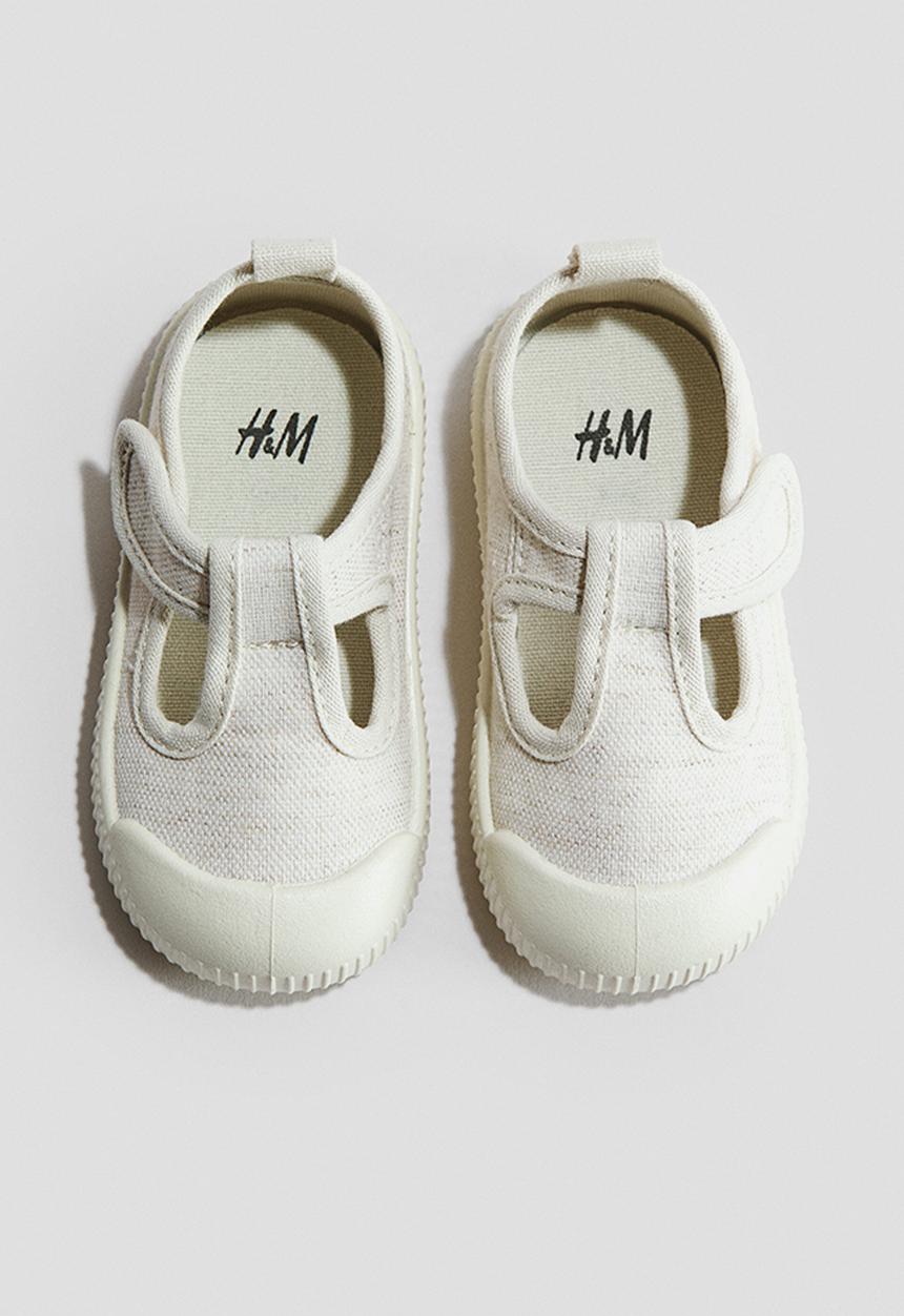H&M - Cotton sandals - light beige