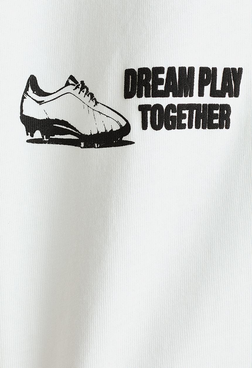H&M - Printed t-shirt - ivory/football