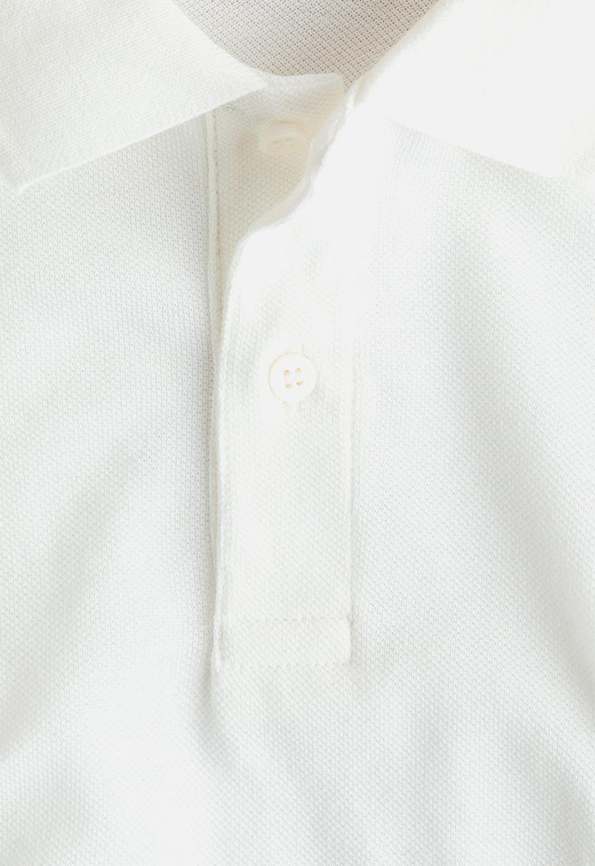 H&M - Embroidered-motif piqu? polo shirt - white