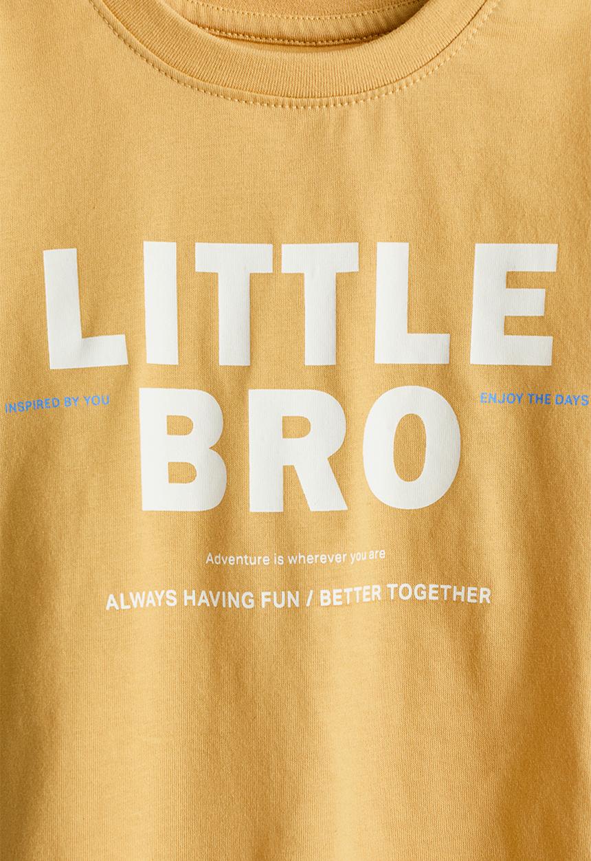 H&M - Printed t-shirt - yellow/little bro