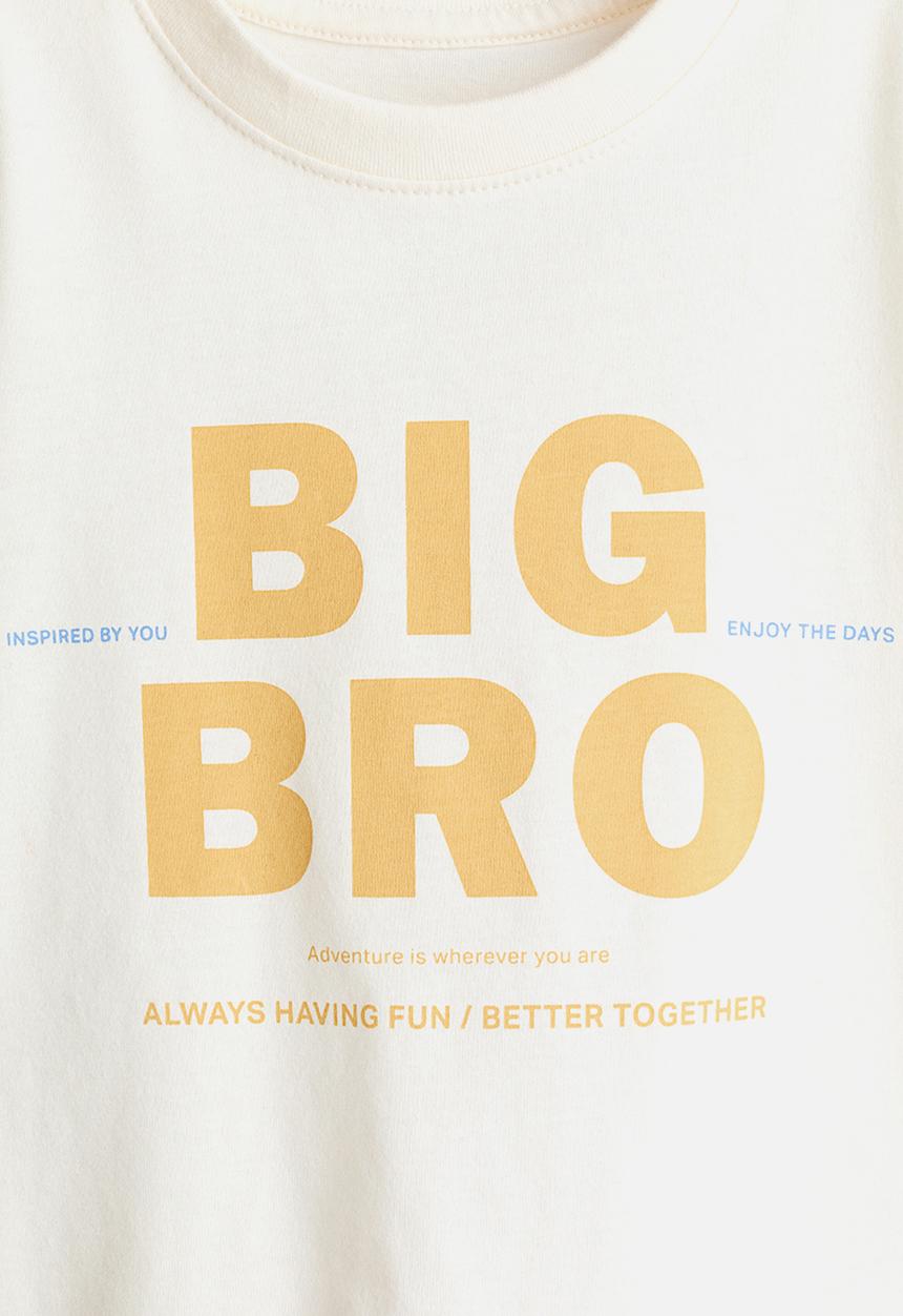 H&M - Printed t-shirt - cream/big bro