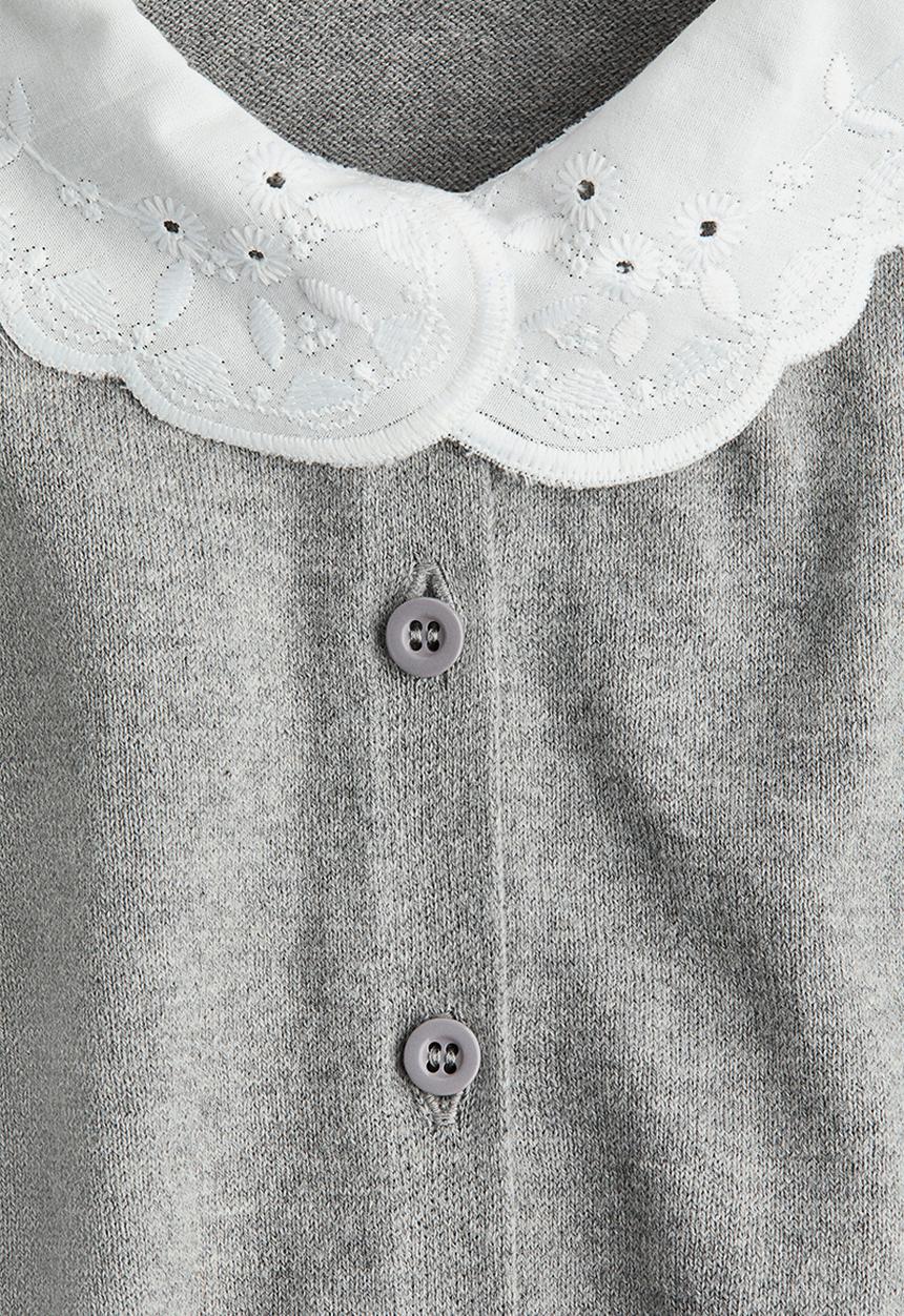 H&M - Collared cardigan - grey marl