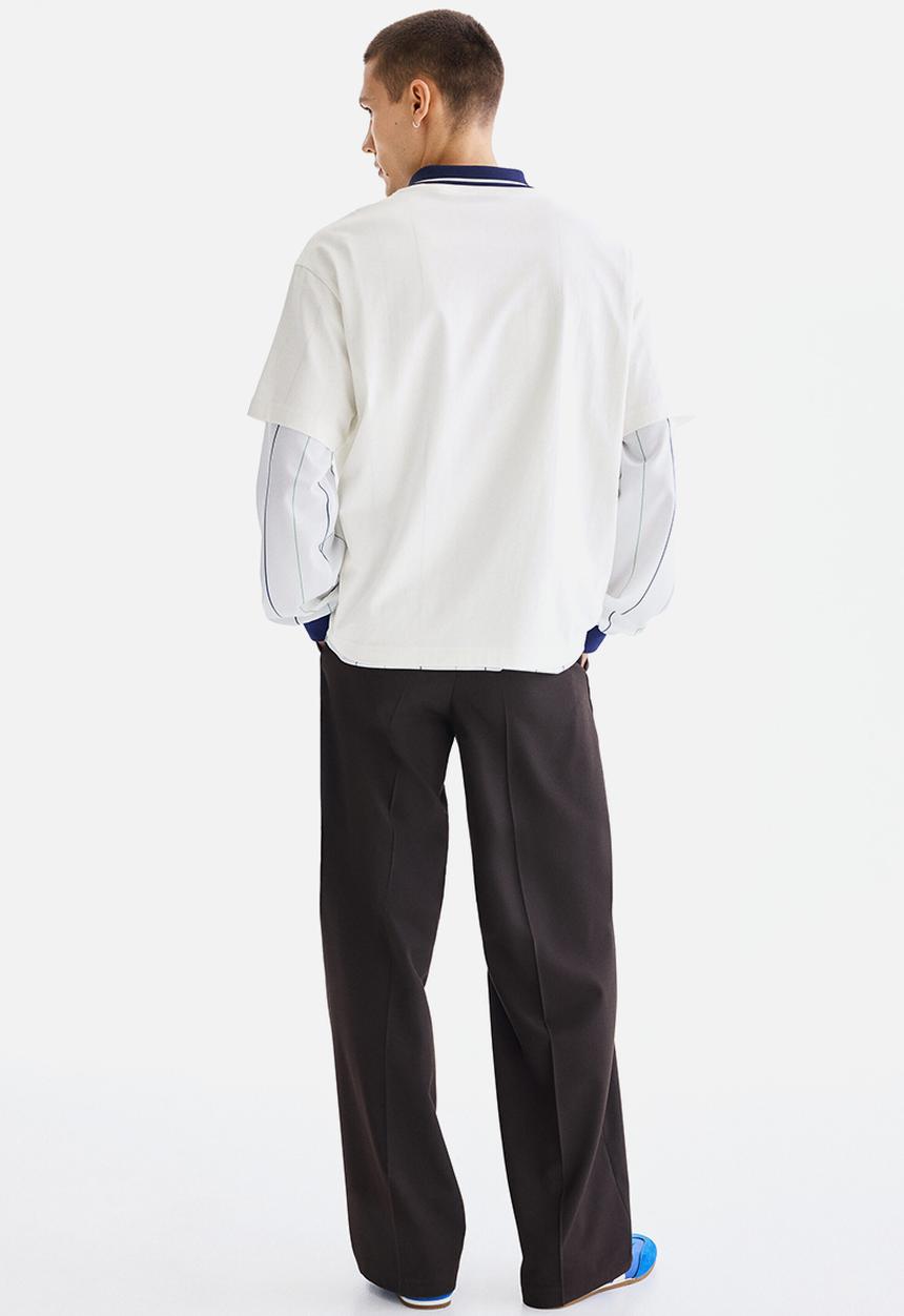 H&M - Relaxed fit printed t-shirt - white/red rock
