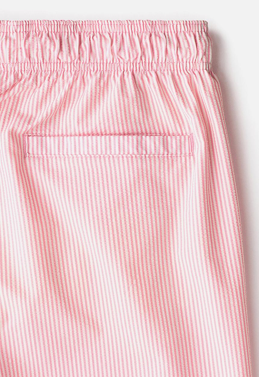 H&M - Seersucker swim shorts - pink/striped