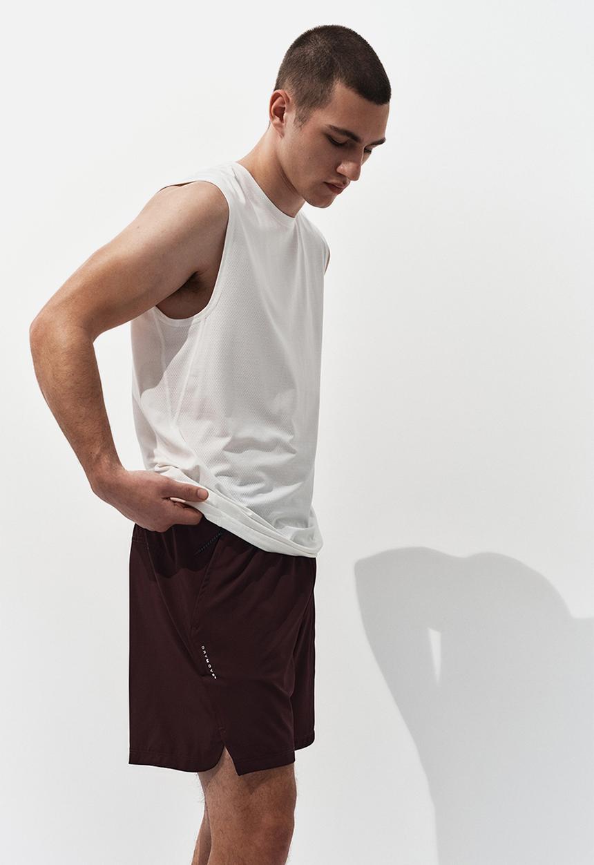 H&M - Sports shorts with drymove? - chocolate plum