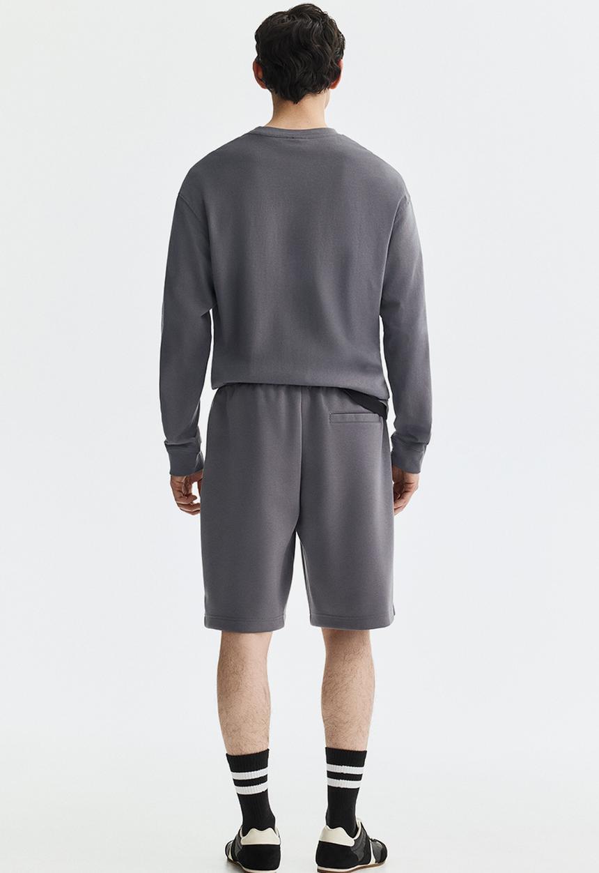 H&M - Relaxed fit interlock shorts - dark grey
