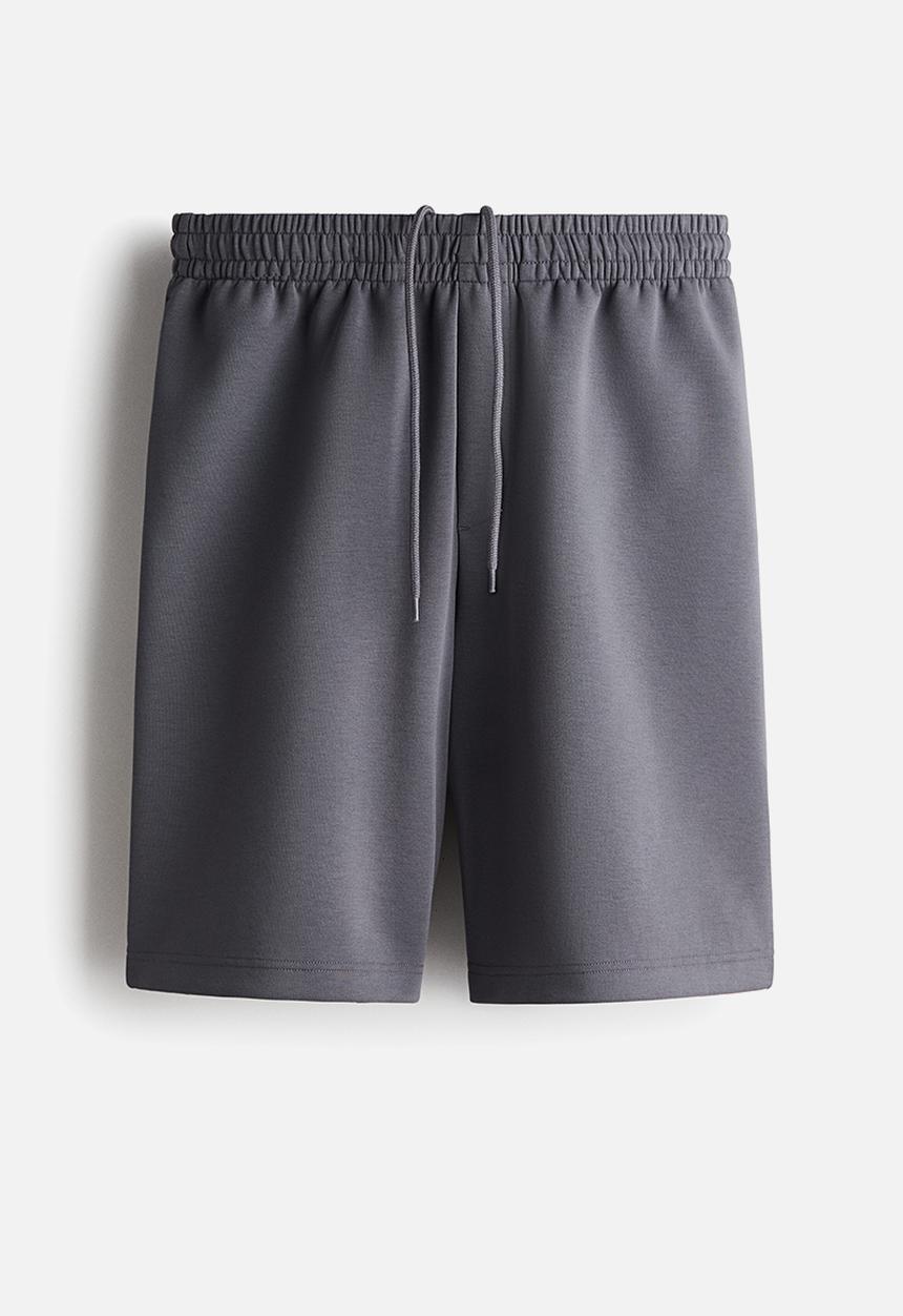 H&M - Relaxed fit interlock shorts - dark grey