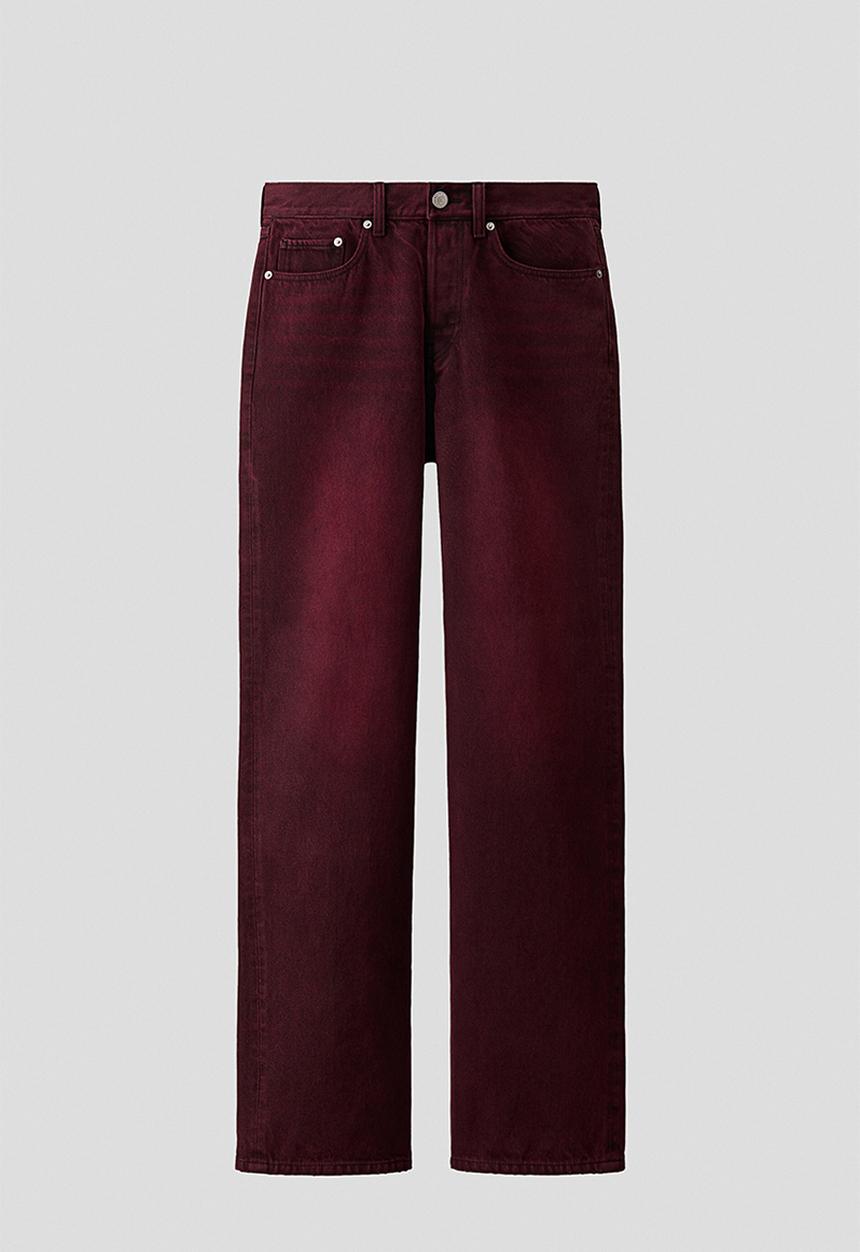 H&M - H&M Atelier:  Straight regular jeans - dark red