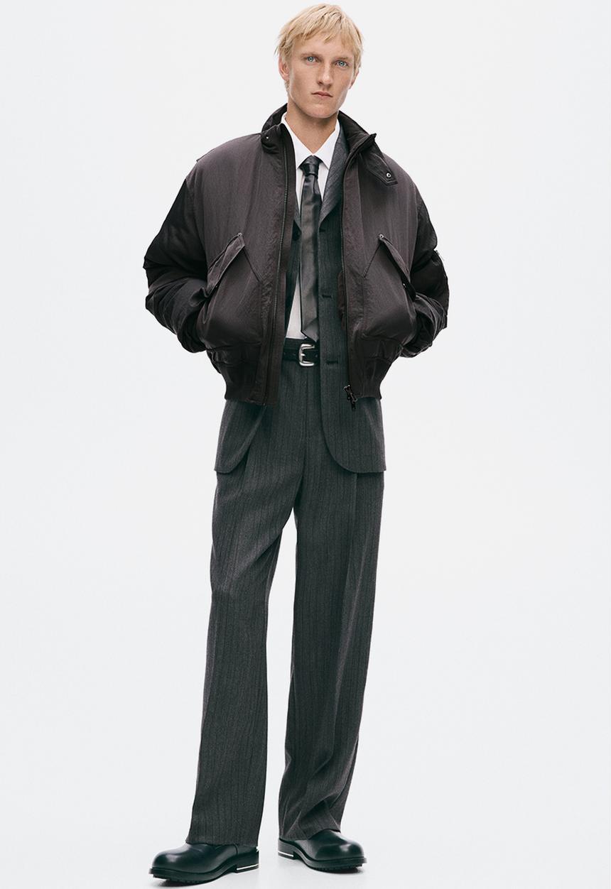 H&M - H&M Atelier:  Padded bomber jacket - dark brown