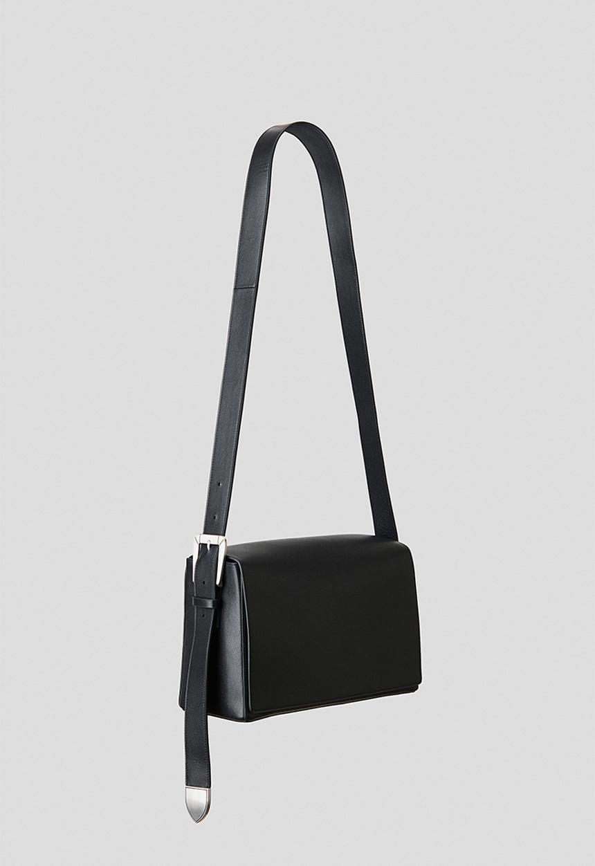 H&M - Leather crossbody bag - black